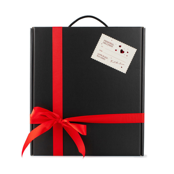 Big black gift box for those in love 
