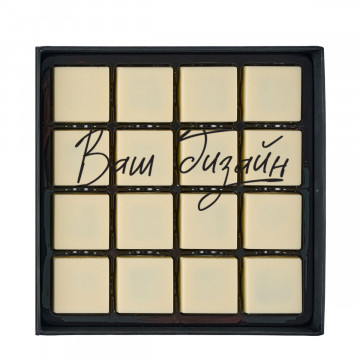 Set of 16 Tiramisu chocolates with printing (your design)