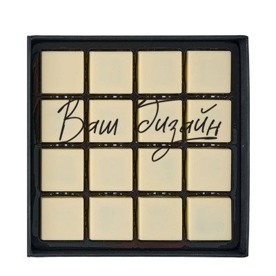 Set of 16 Tiramisu chocolates with printing (your design)