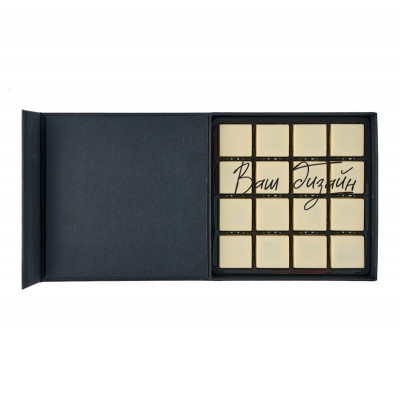 Set of 16 Tiramisu chocolates with printing (your design)