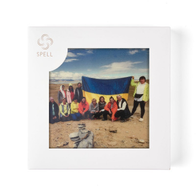 White chocolate tile with print (your design)